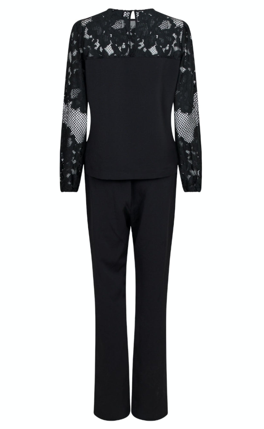 Neo Noir Jumpsuit - Antonia - Black
