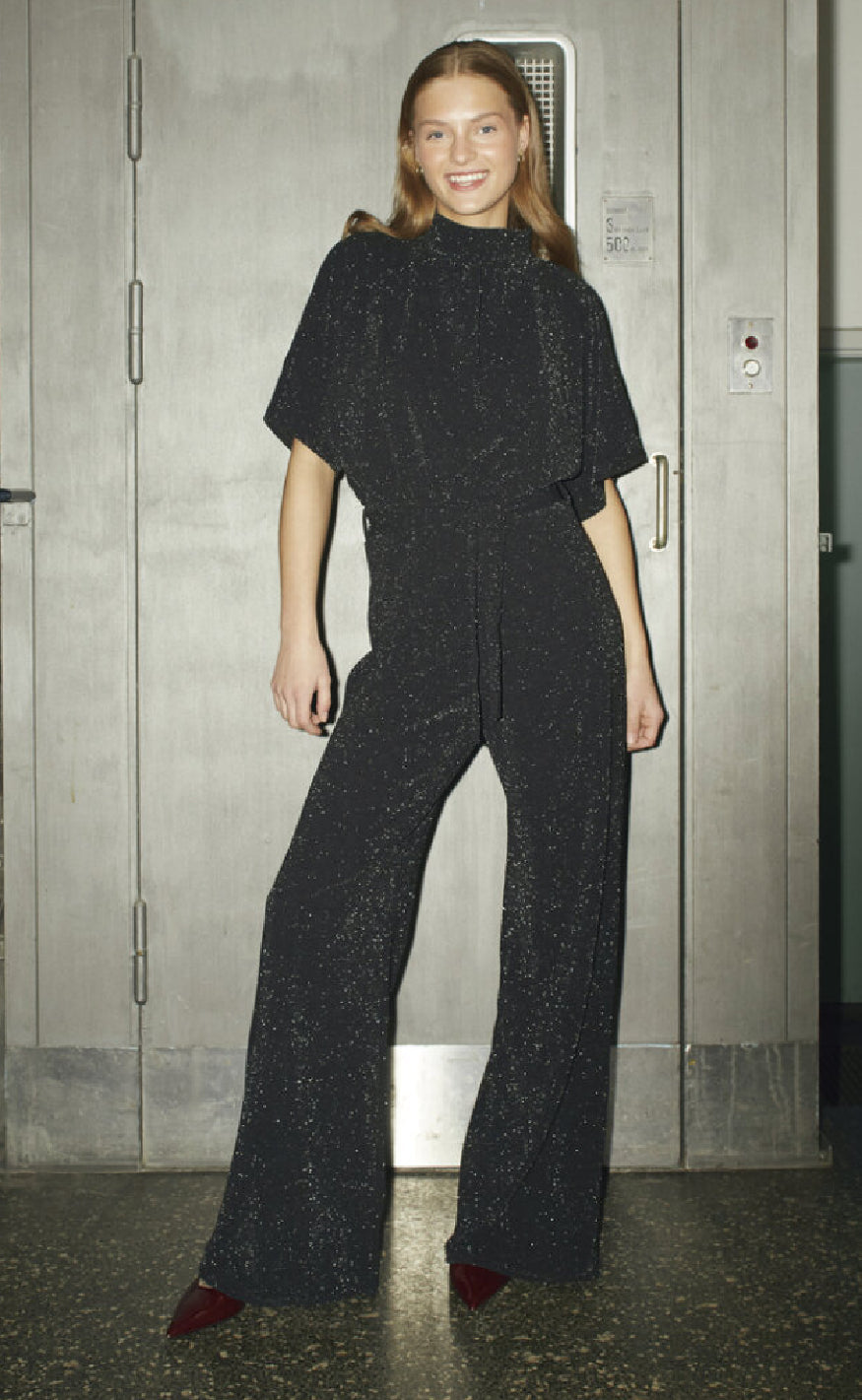 Sisters Point Jumpsuit - GirlJU4 - Black/Silver