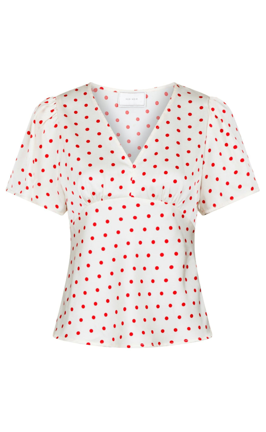 Neo Noir Bluse - Junie Dot - Red