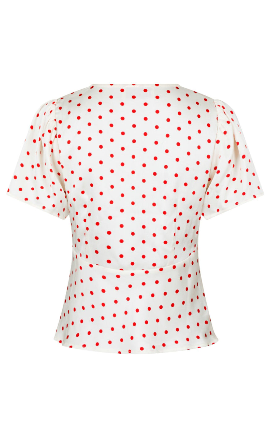 Neo Noir Bluse - Junie Dot - Red
