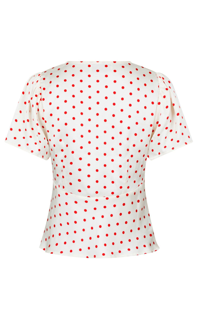 Neo Noir Bluse - Junie Dot - Red