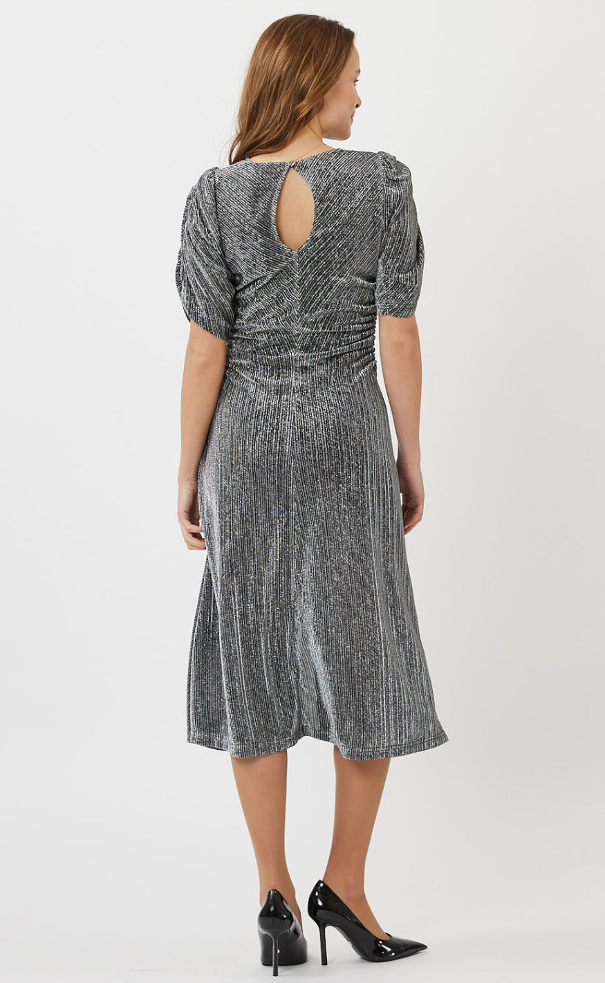 Moves Kjole - Glitera - Dark Silver