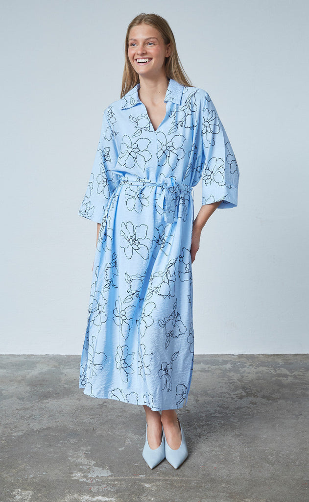 Sisters Point Kjole - Valya - L. Blue/Navy