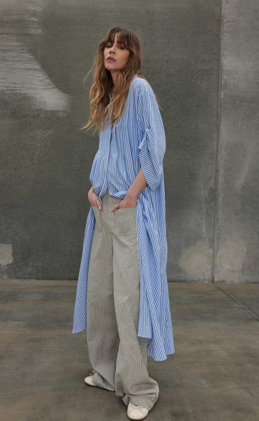 Gossia Kjole - Alexa - Blue Stripes
