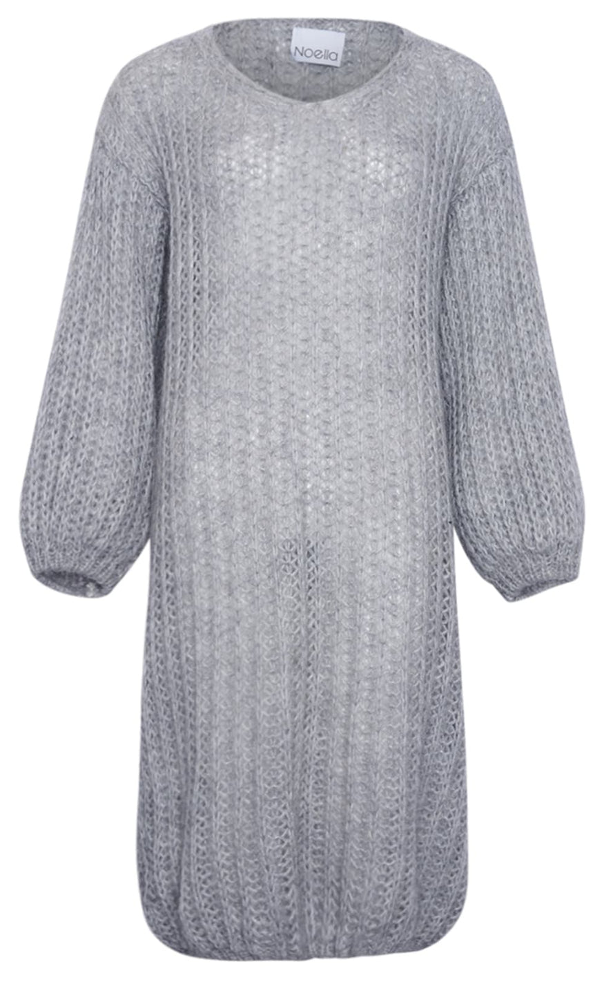 Noella Kjole Genser - Jasmin - Light Grey
