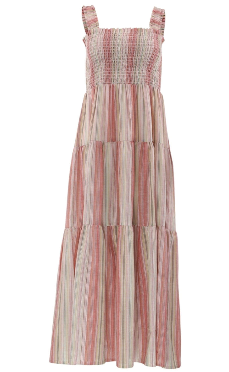 Continue Kjole - Beth - Rose Stripe