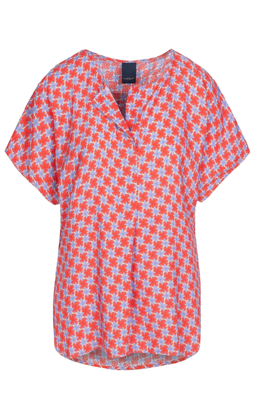 One Two Luxzuz Bluse - Kami - Fire Red