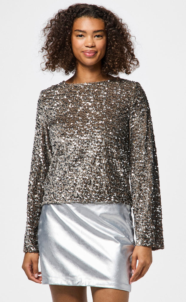 Pieces Topp - Kam - Grey