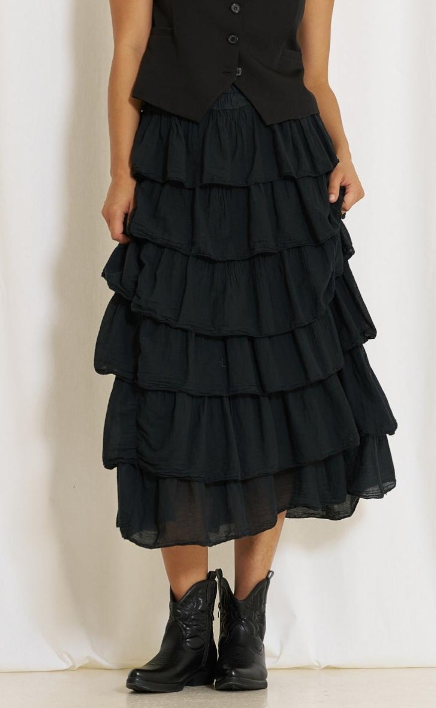 Marta Du Chateau Skjørt - 7664 Karen - Black