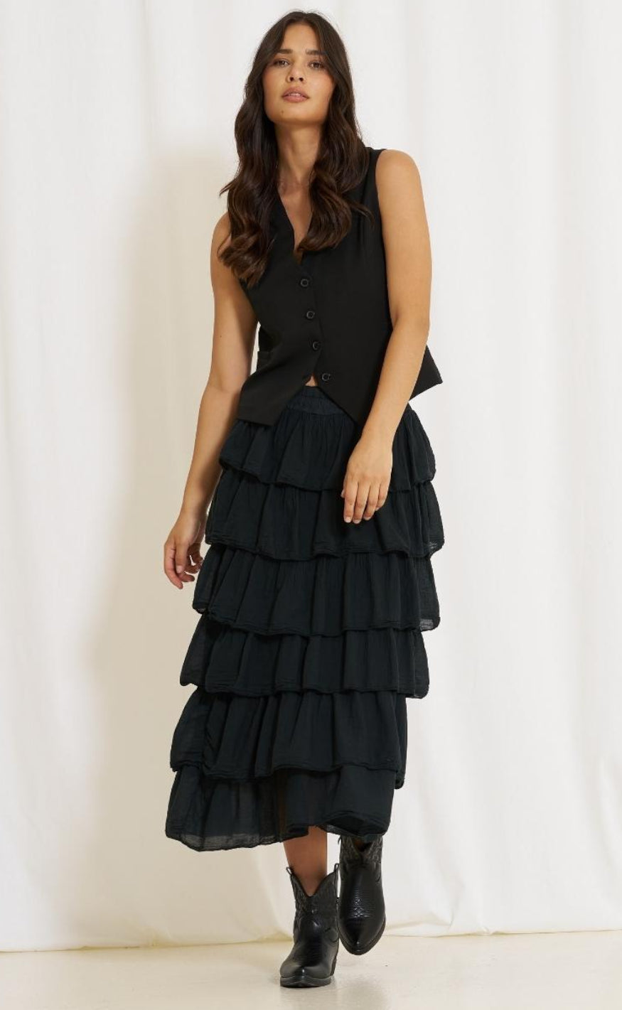 Marta Du Chateau Skjørt - 7664 Karen - Black