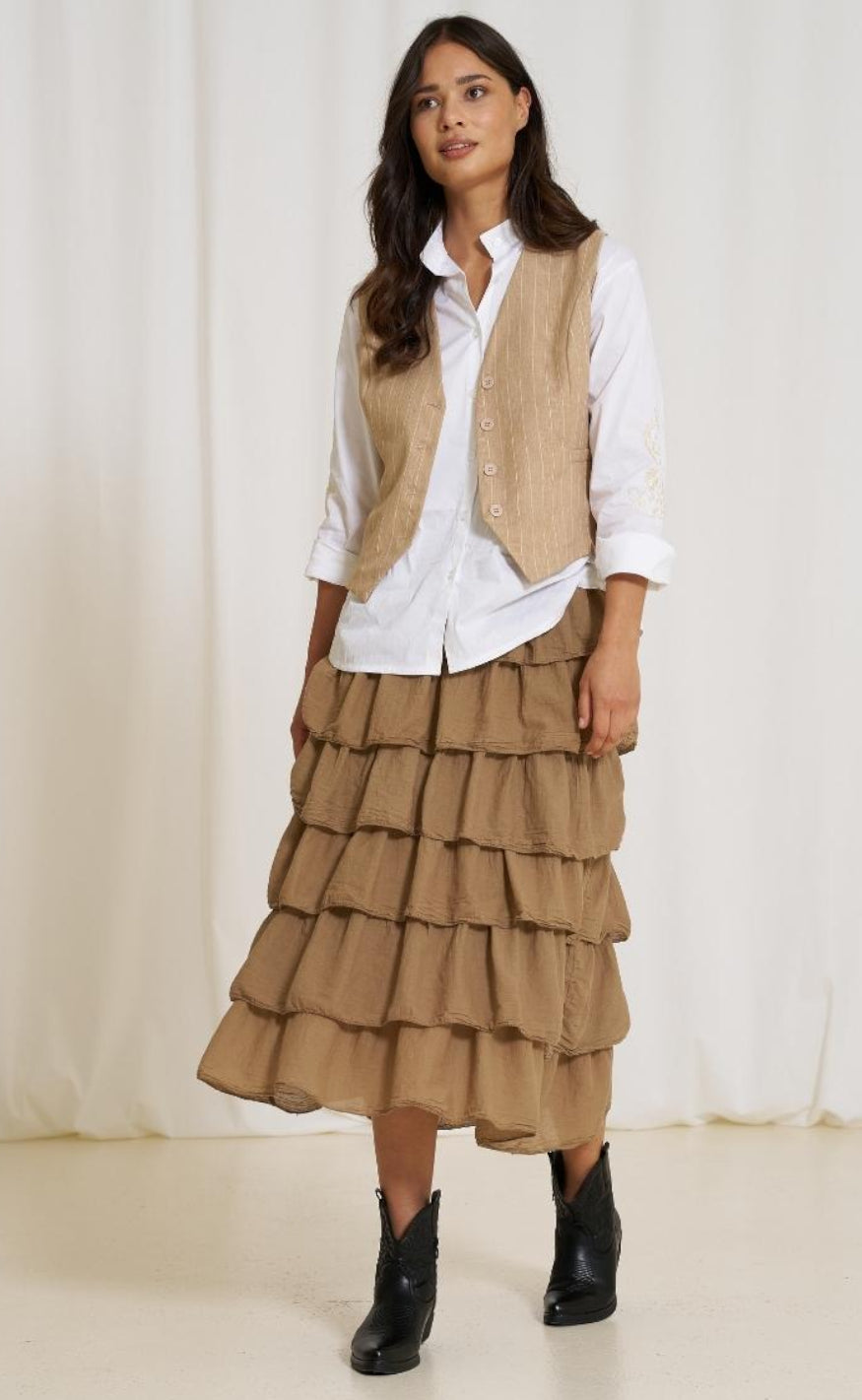 Marta Du Chateau Skjørt - 7664 Karen - Camello