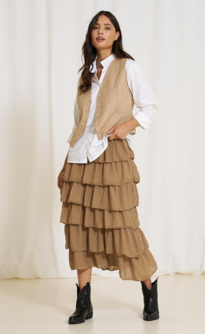 Marta Du Chateau Skjørt - 7664 Karen - Camello