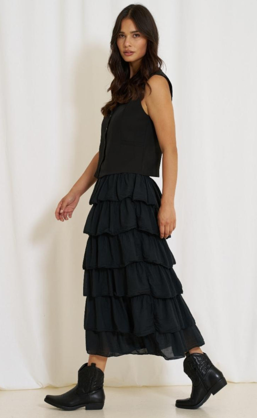 Marta Du Chateau Skjørt - 7664 Karen - Black