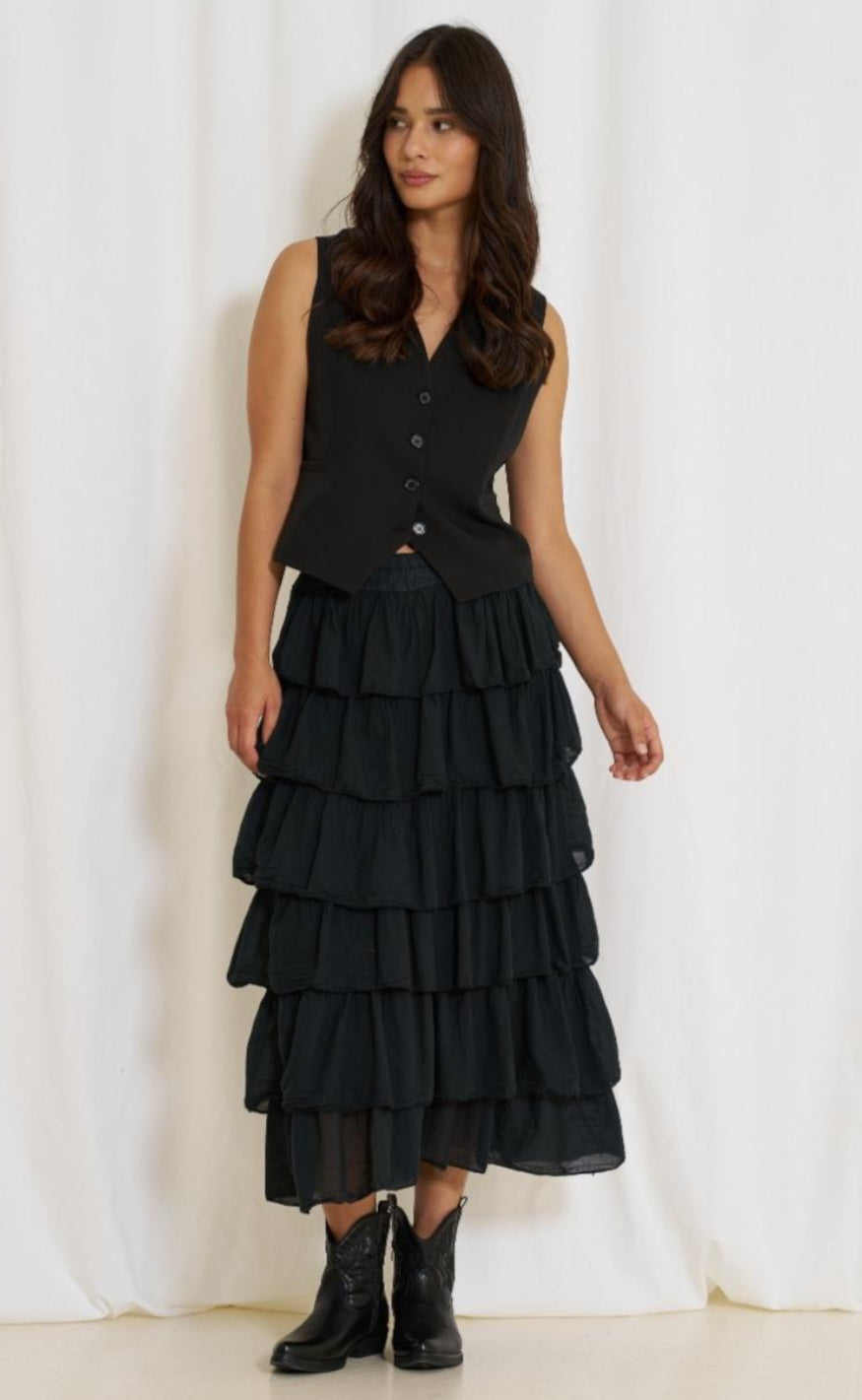 Marta Du Chateau Skjørt - 7664 Karen - Black