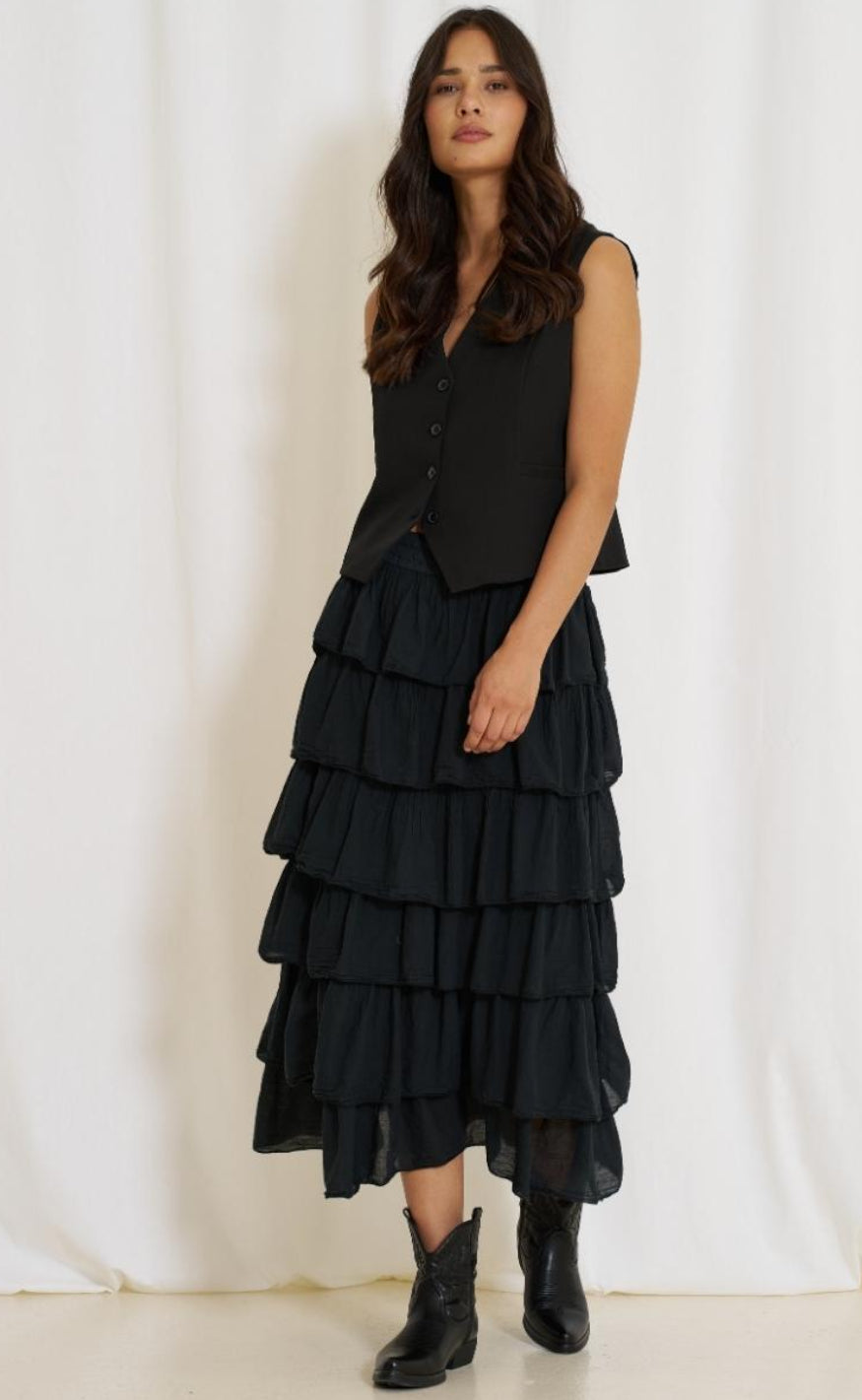 Marta Du Chateau Skjørt - 7664 Karen - Black