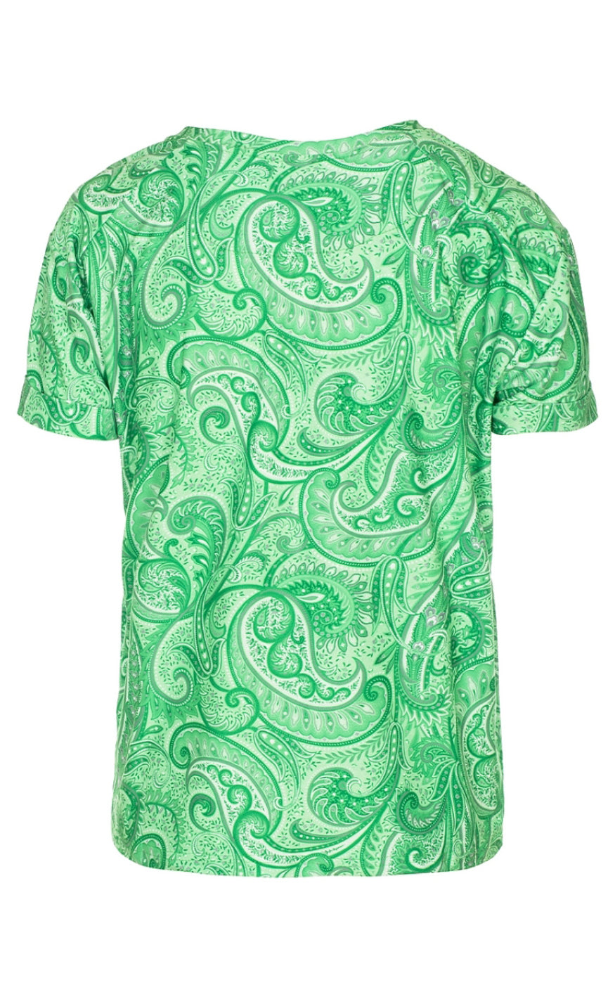 One Two Luxzuz T-shirt - Karin - Jasmine Green