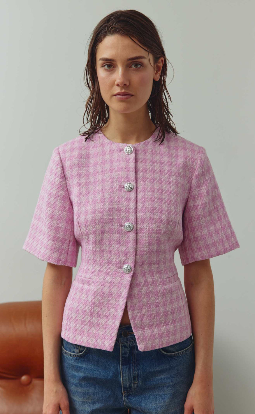 Noella Blazer - Kasundra - Baby Pink