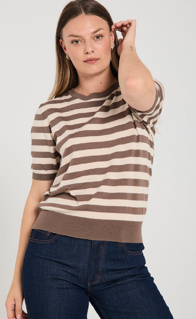 Freequent Bluse - Katie - Morel w. Moonbeam