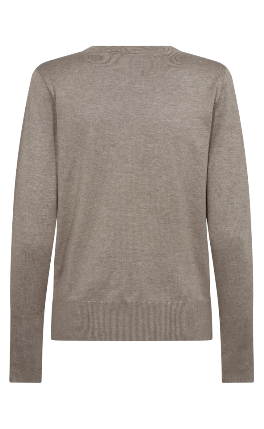 Freequent Pullover - Katie - Desert Taupe Melange