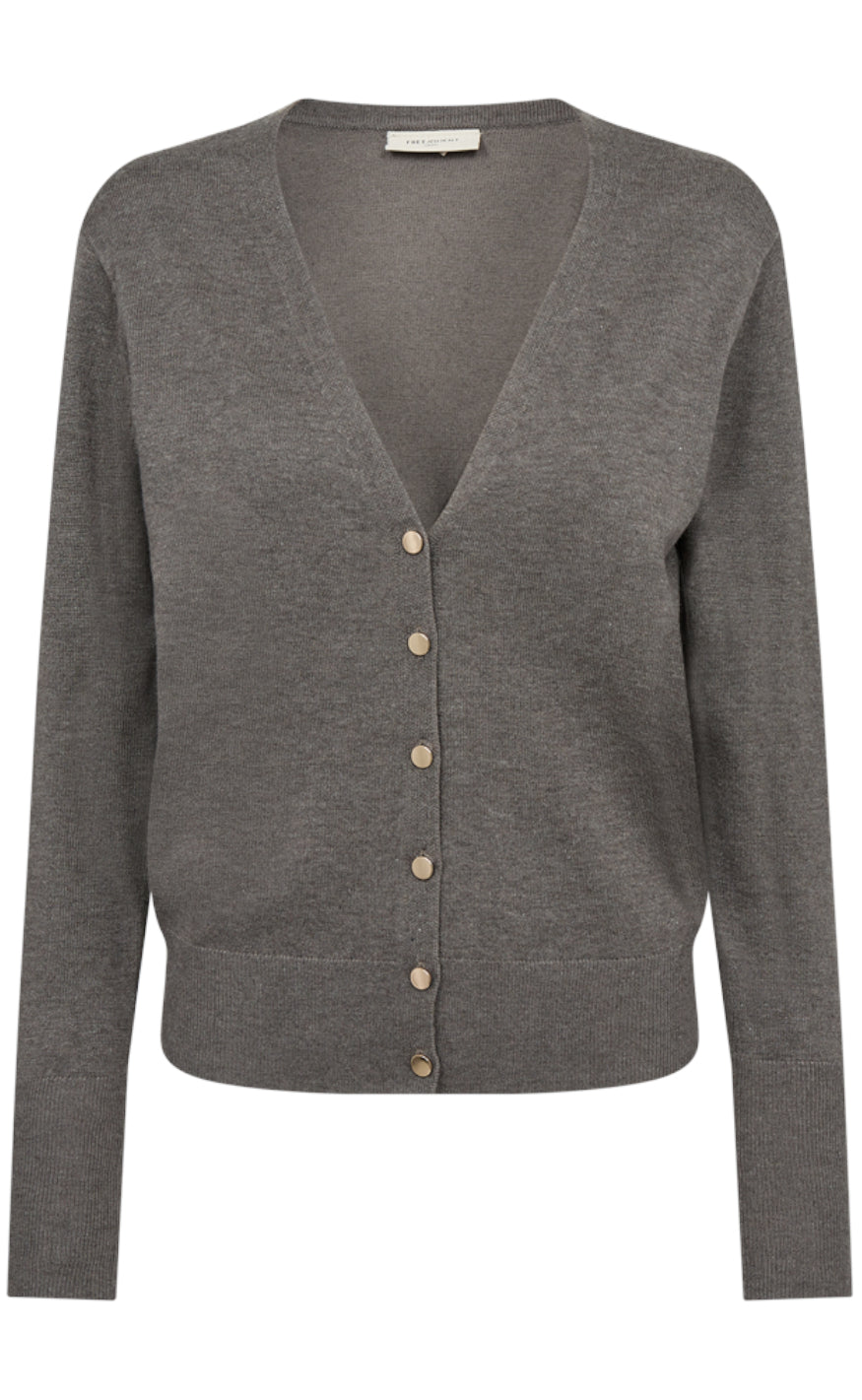 Freequent Cardigan - Katie - Morel Melange