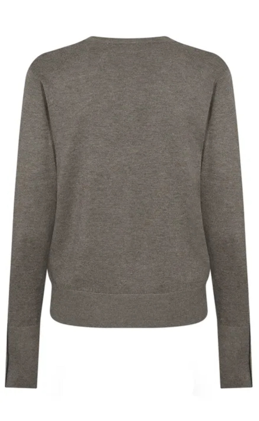 Freequent Cardigan - Katie - Deasert Taupe Melange