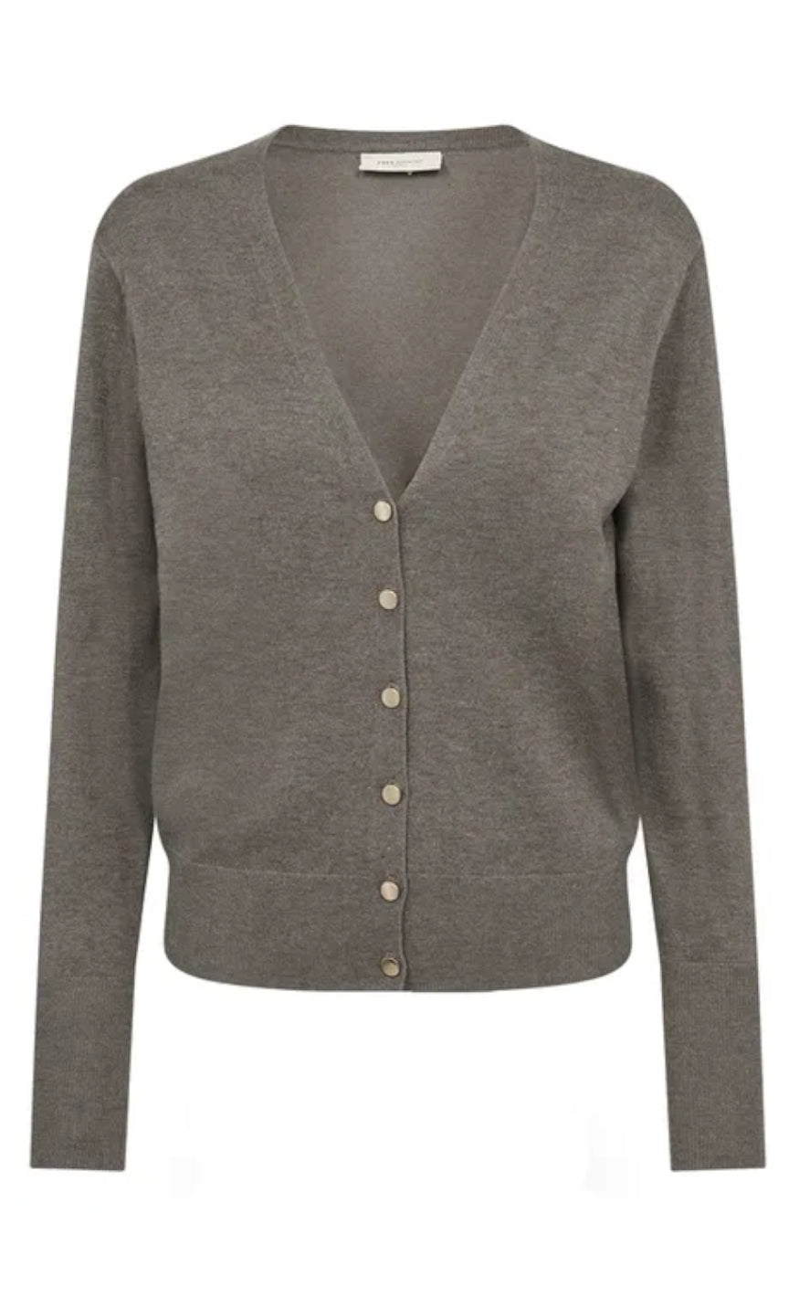 Freequent Cardigan - Katie - Deasert Taupe Melange