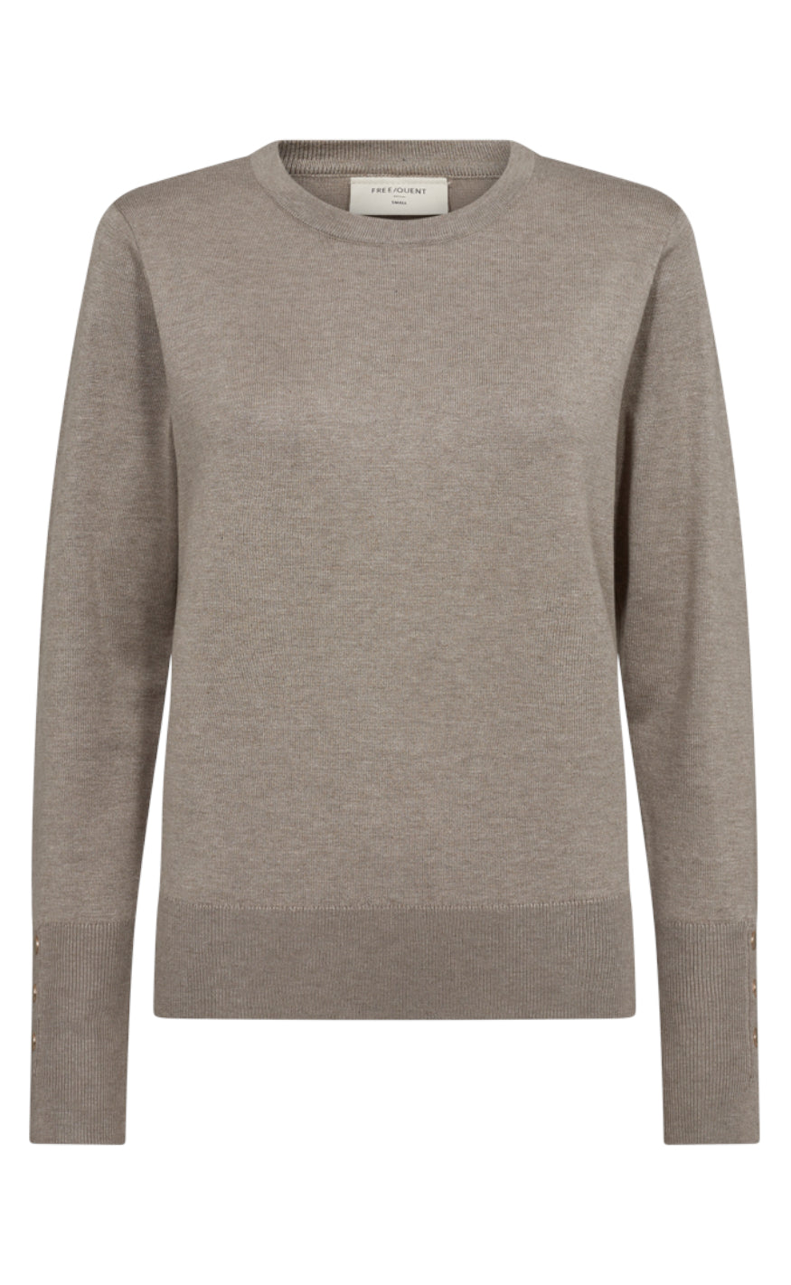 Freequent Pullover - Katie - Desert Taupe Melange