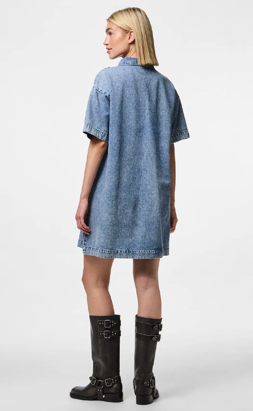 Pieces Kjole - Kenya - Medium Blue Denim