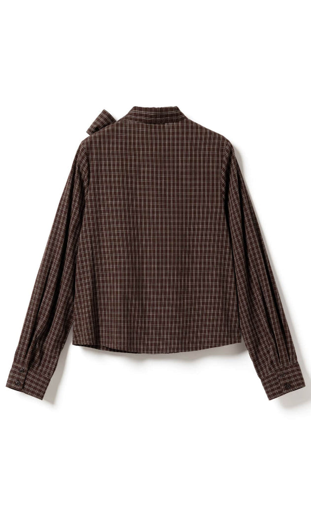 Noella Bluse - Kesha LS - Cari Brown Check