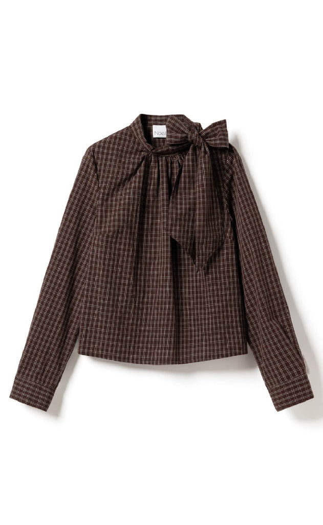 Noella Bluse - Kesha LS - Cari Brown Check