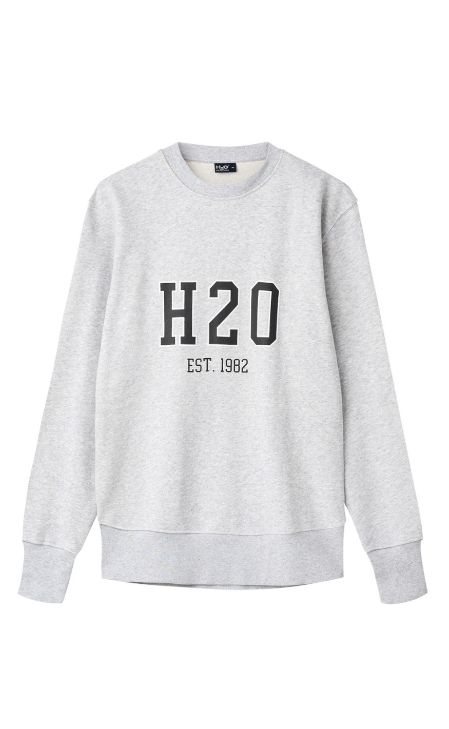 H2O Sweater - Collage Sweat O'Neck - Light Grey Melange