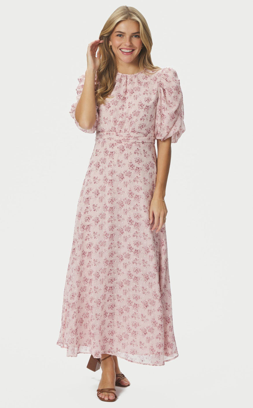 Neo Noir Kjole - Kikka Chiffon - Rose