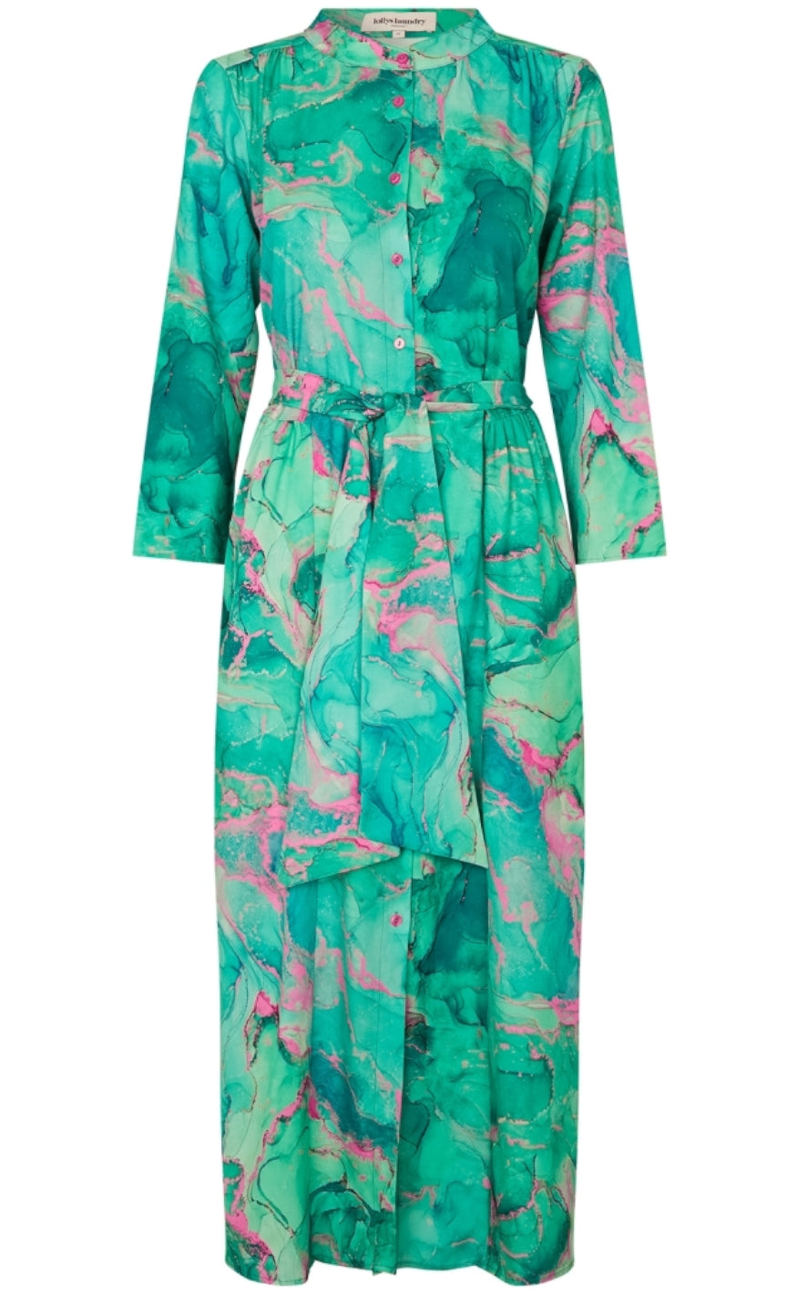 Lollys Laundry Maxi Kjole - Harper - Green