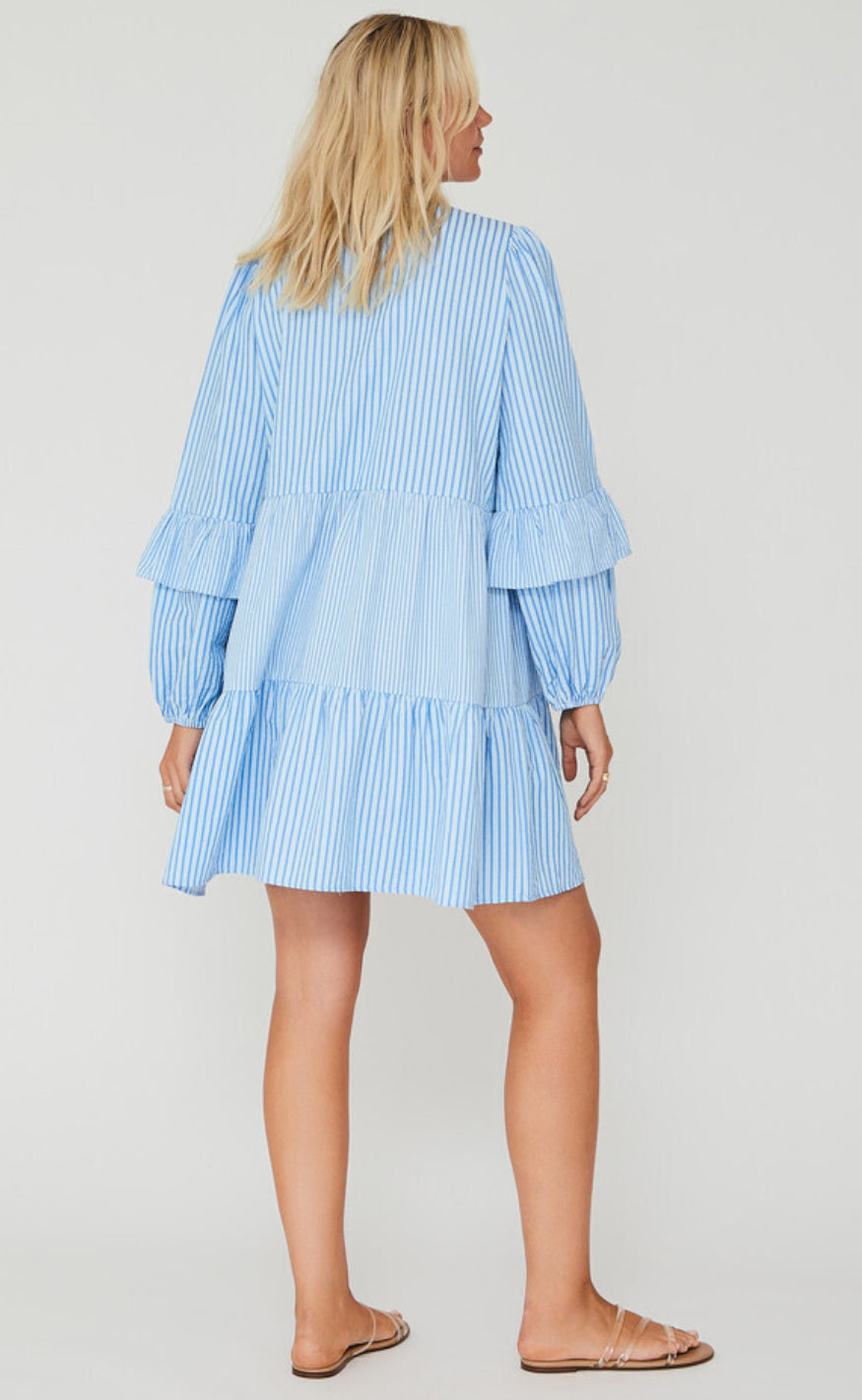 A-Veiw Kjole - Karin - Blue/White Stripe