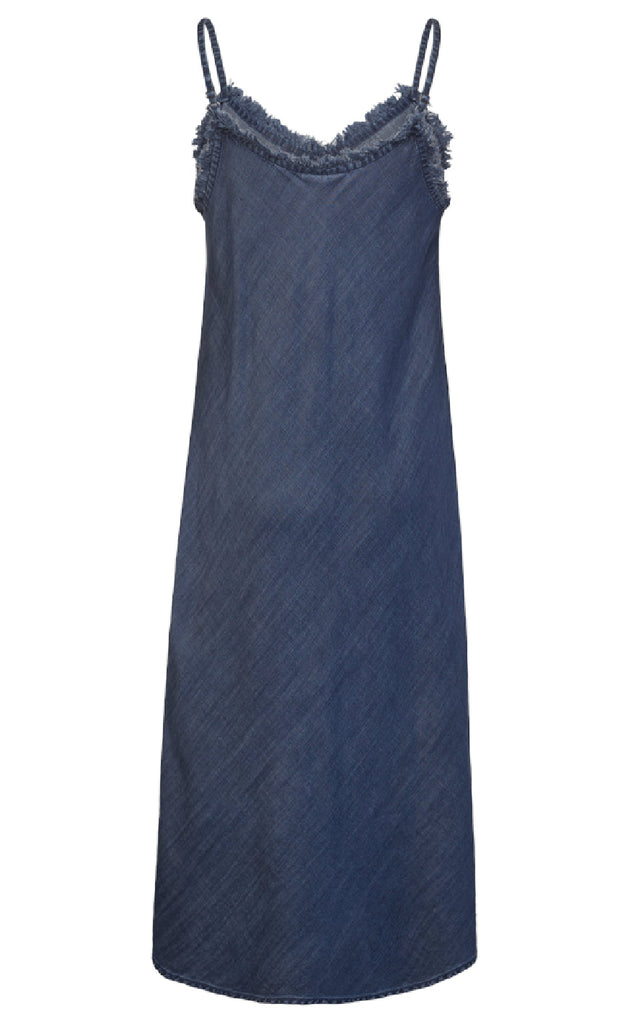 Freequent Kjole - Renna 206669 - Medium Blue Denim