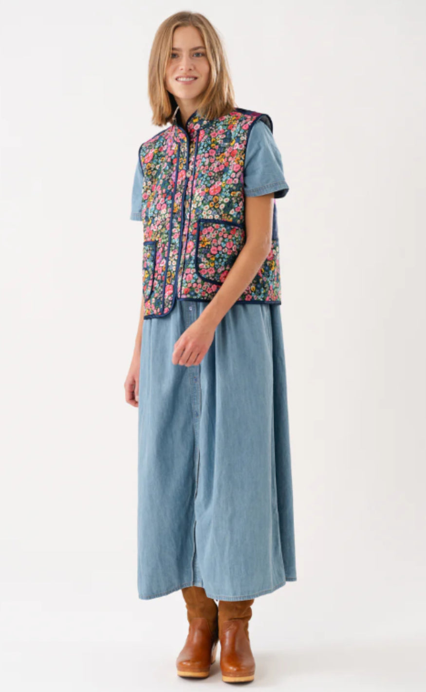 Lollys Laundry Kjole - Aliya - Light Blue