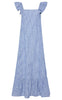 Pieces Kjole - Apia - Nautical Blue/Bright White