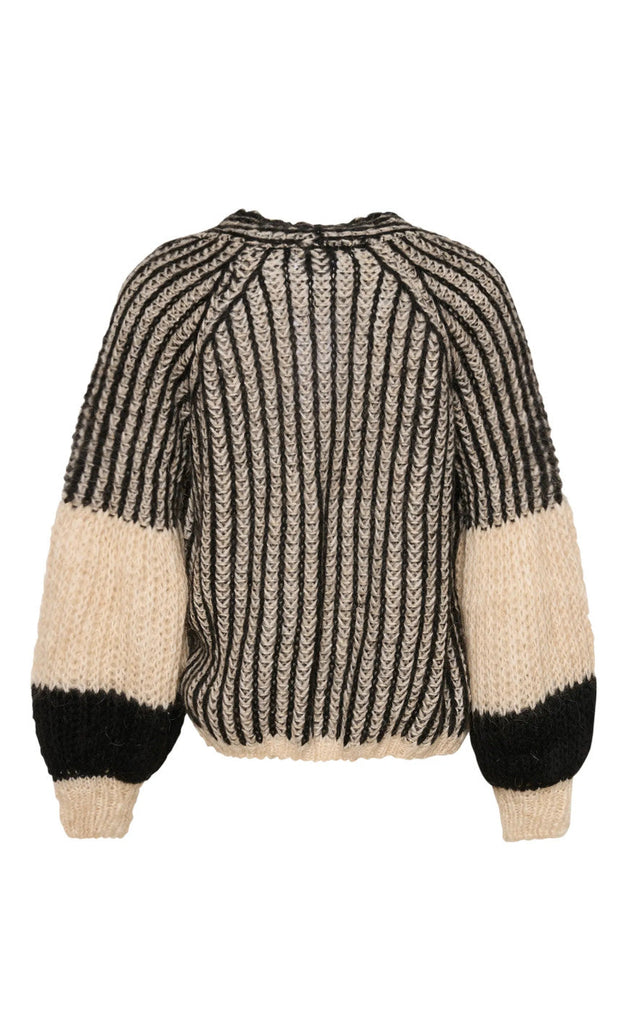 Noella Cardigan - Liana - Cream/Black