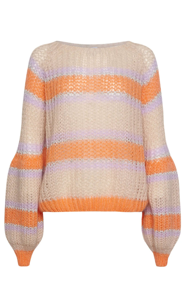 Noella Sweater - Pacific - Apricot/Lavender Mix