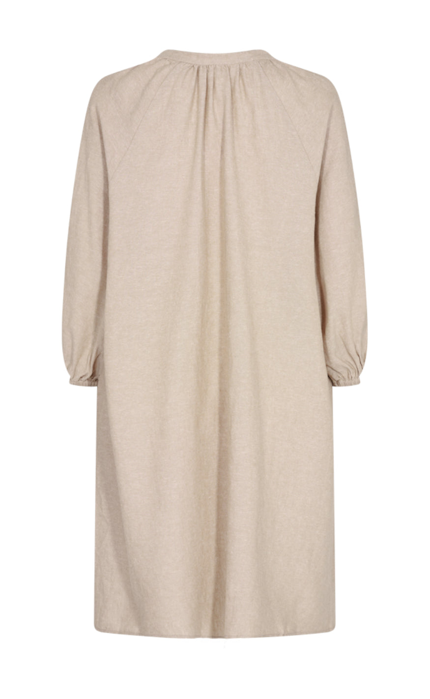 Freequent Kjole - Lava Kaftan - Sand Melange