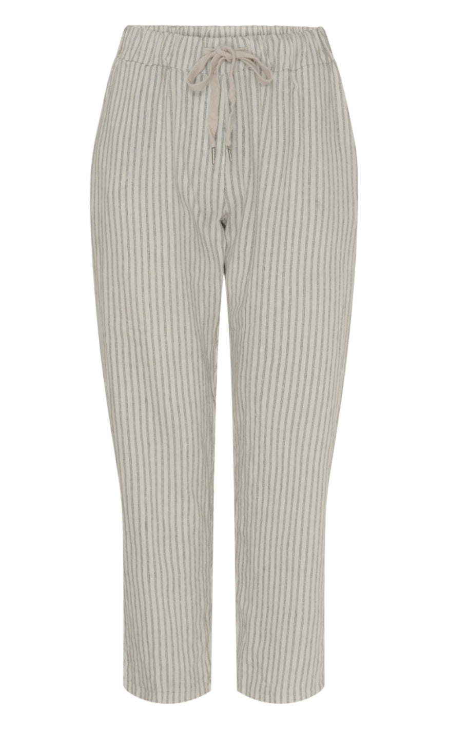 Marta Du Chateau Bukser -  62657/1 Kirsa - Sabbia/Black Stripe
