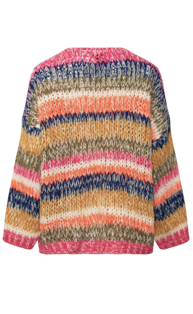 Noella Cardigan - Krissa - Tundra Stripe