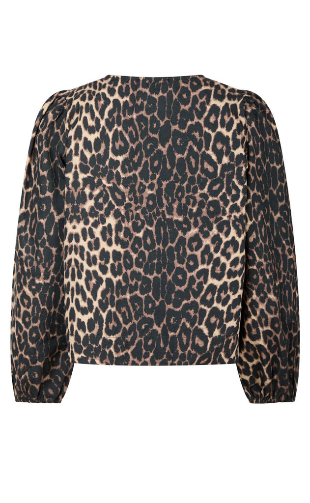 Neo Noir Bluse - Tova - Leopard