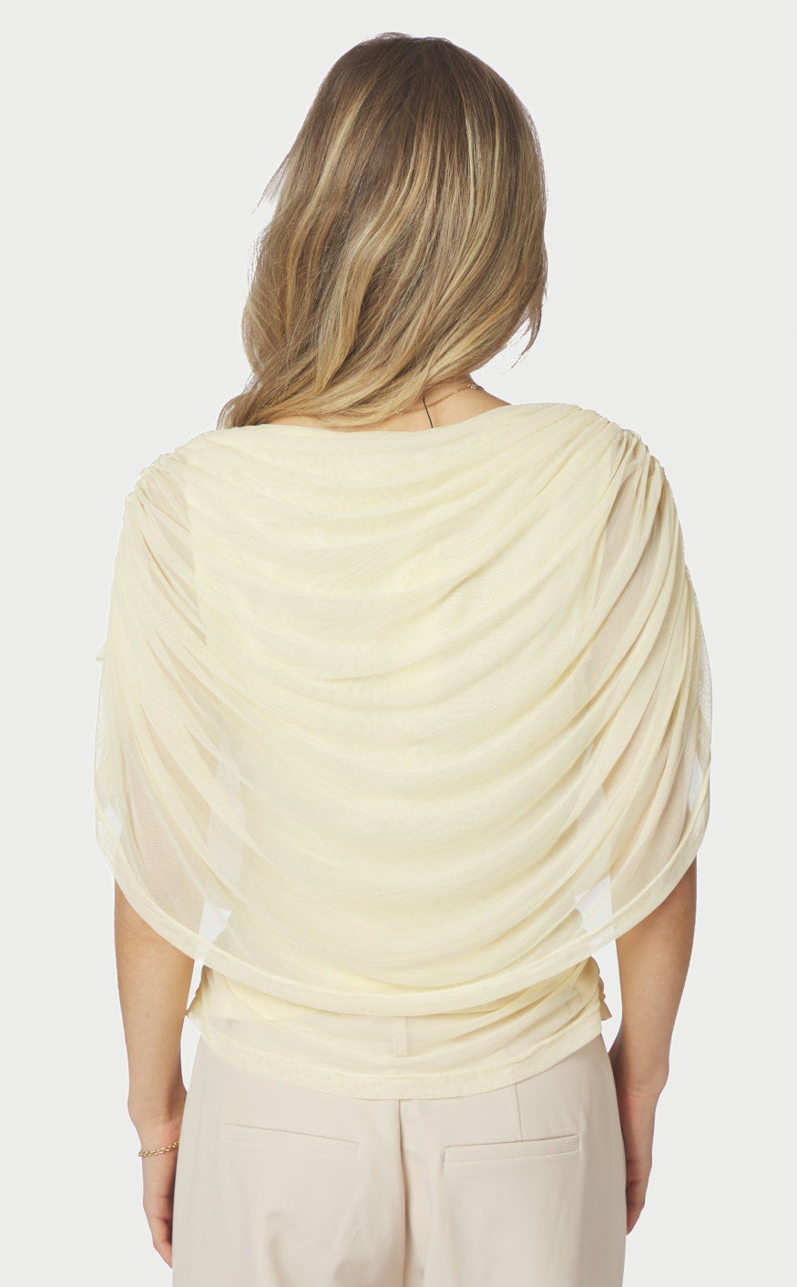 Neo Noir Topp - Cottuna Drapy - Light Yellow