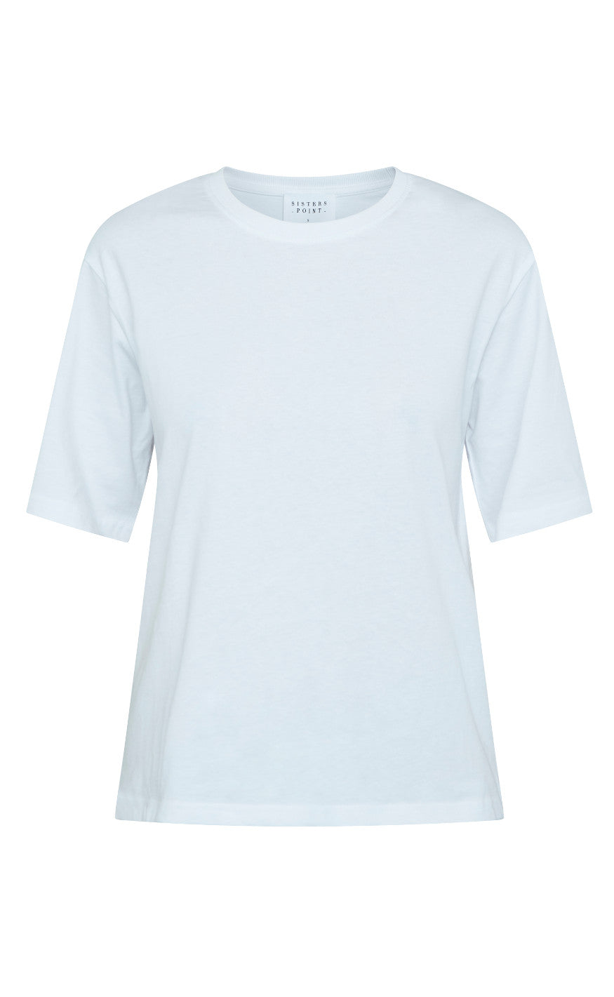 Sisters Point T-shirt - Heda Loose - White/Lemon