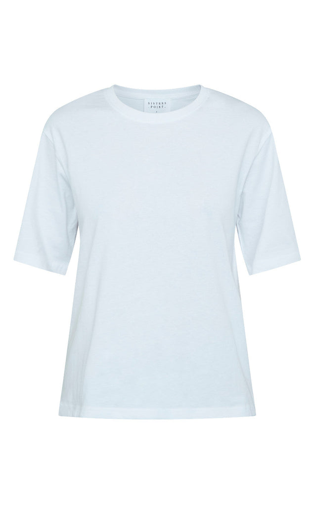 Sisters Point T-shirt - Heda Loose - White/Lemon