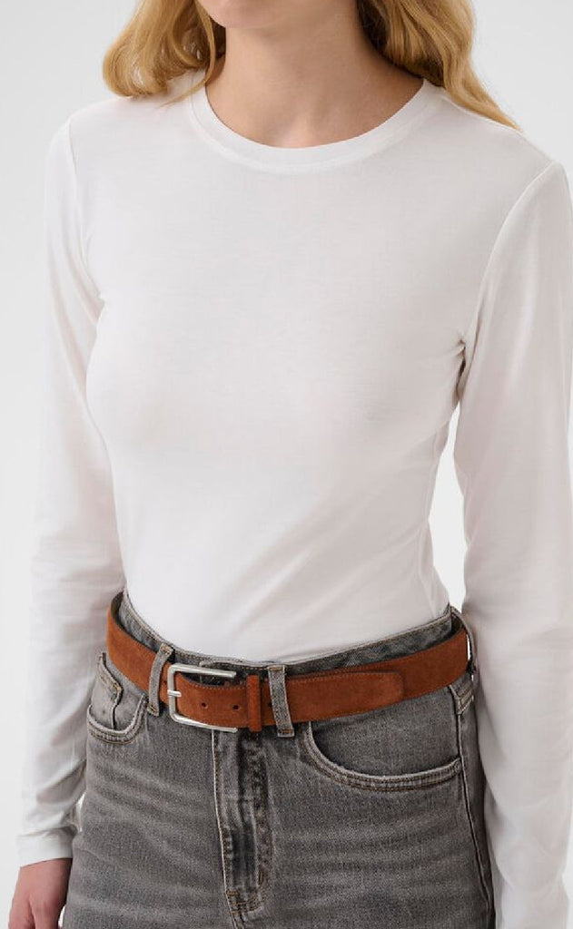 Gestuz T-Shirt - Mida LS - Egret