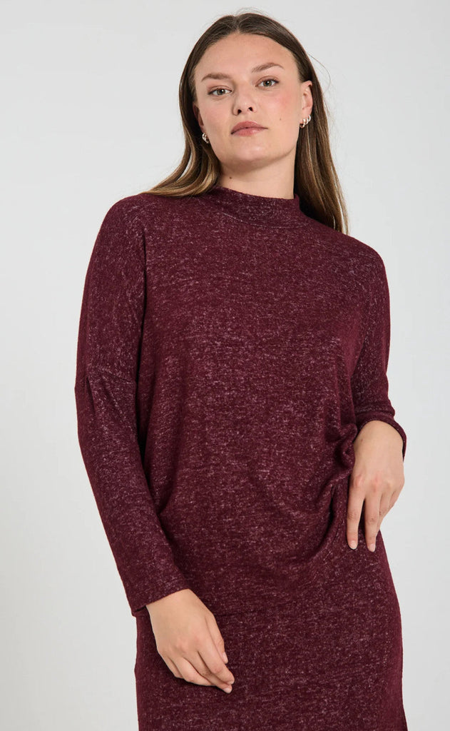 Freequent Bluse - Laveco - Port Royale Melange