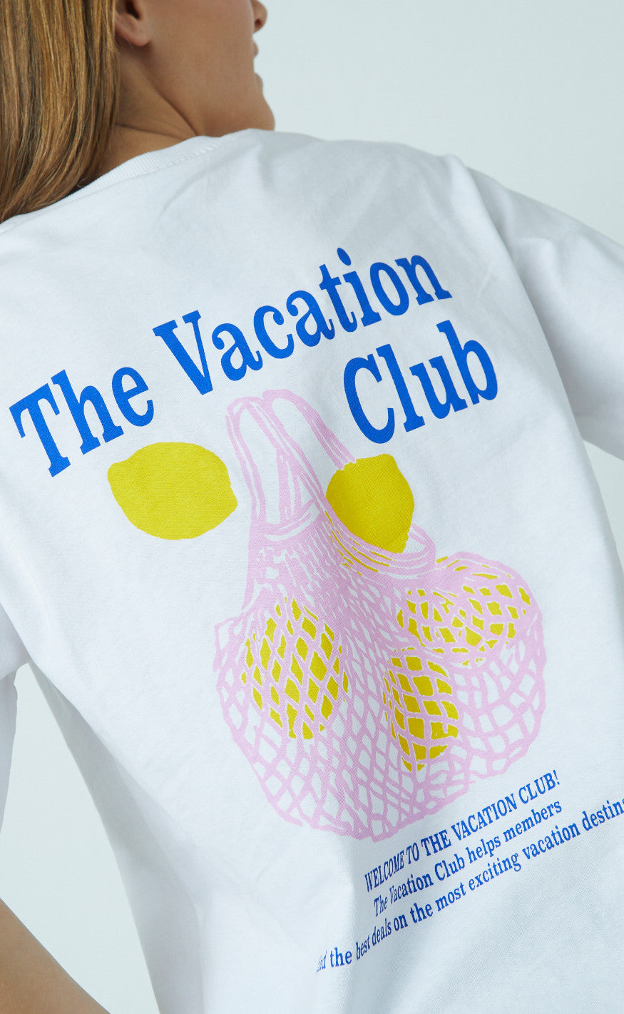 Sisters Point T-shirt - Heda Loose - White/Lemon