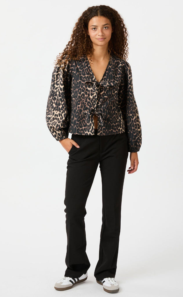 Neo Noir Bluse - Tova - Leopard